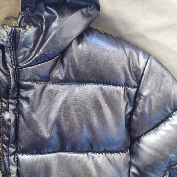 Tahari Kid's Metallic Puffer Jacket - Picture 11 of 15
